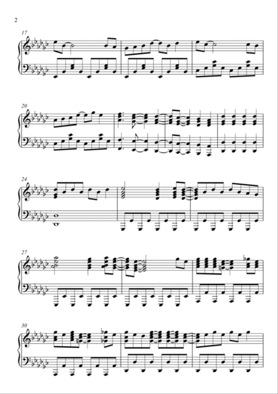 Y.m.c.a. Piano Solo scores gallery preview page 2