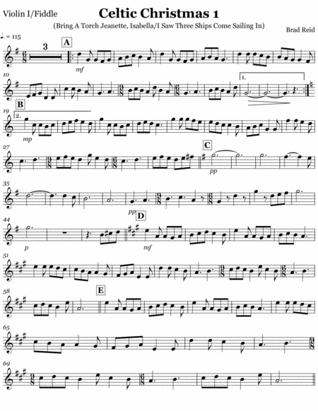 Celtic Christmas 1 (string quartet) image number null