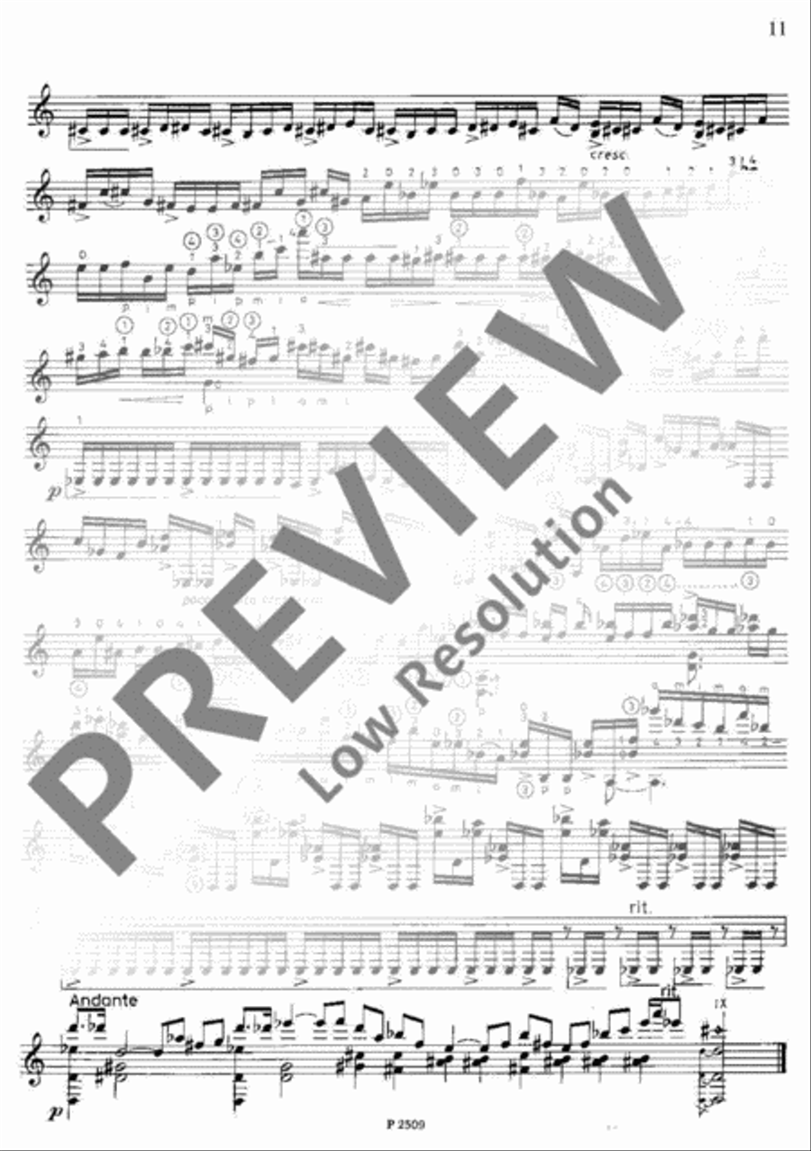 Hommage à Bach Guitar scores gallery preview page 12