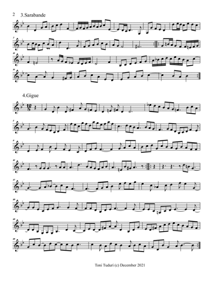 Sonata nº2 in G minor of D.Zipoli arrangement for quartet formations