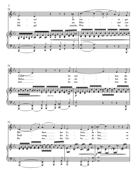 Schubert - Herbst - Low Voice in C Minor
