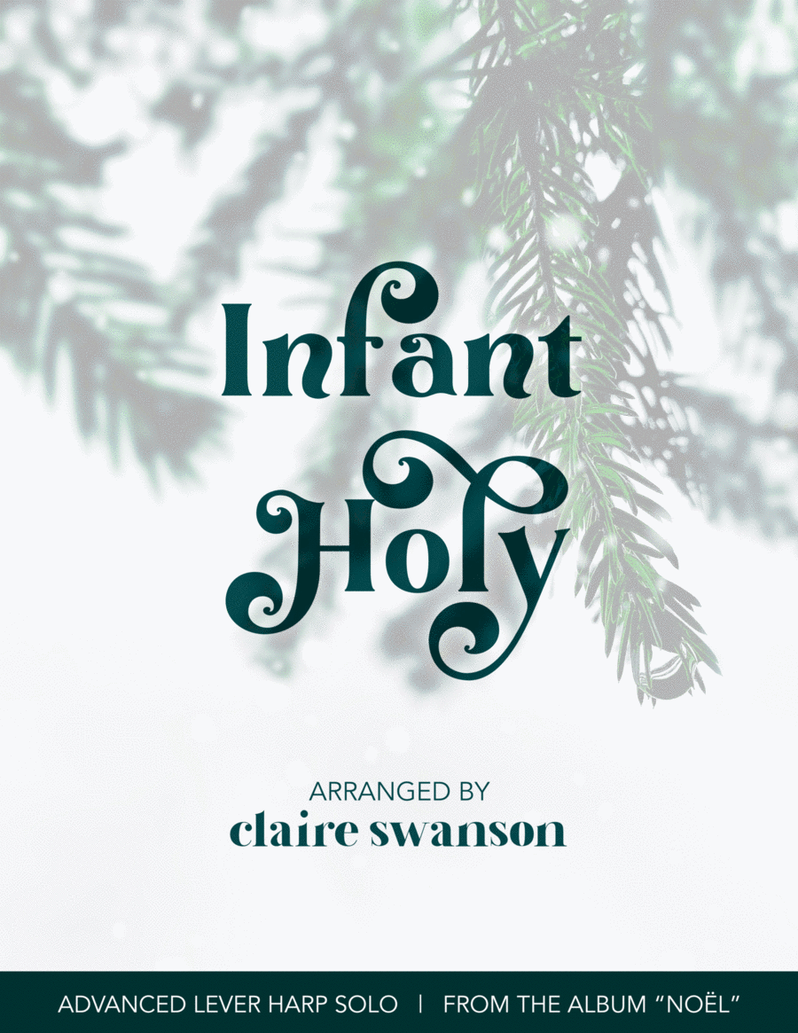 infant Holy, Infant Lowly Harp scores gallery preview page 1