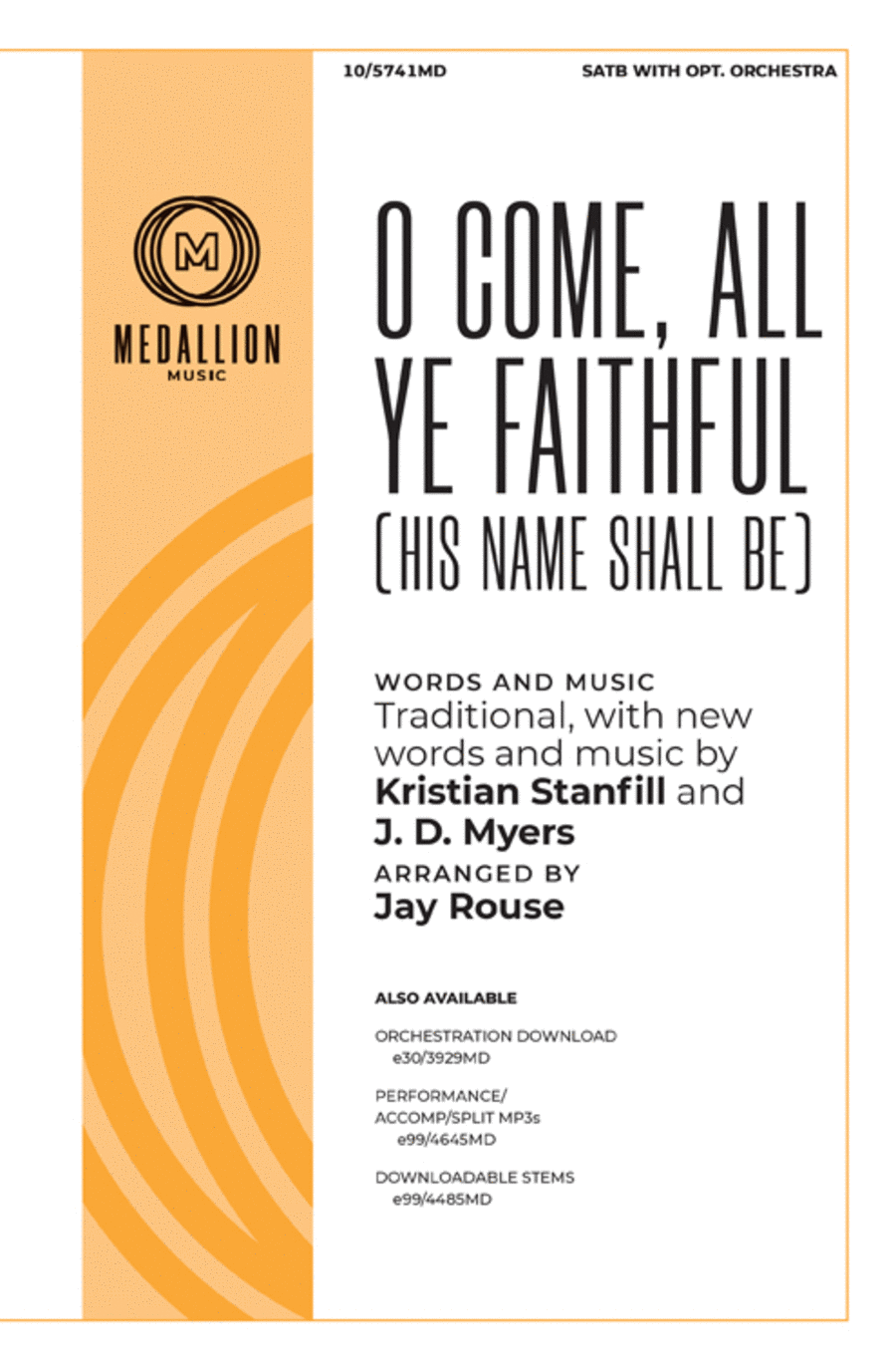O Come, All Ye Faithful (His Name Shall Be) 4-Part scores gallery preview page 1