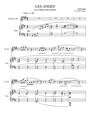 Erik Satie, 'Les Anges' from Trois Melodies for Clarinet and Piano