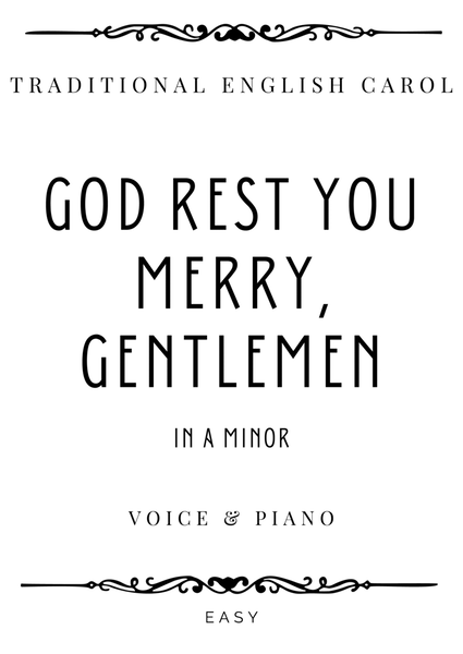God Rest You Merry, Gentlemen in A minor - Easy image number null