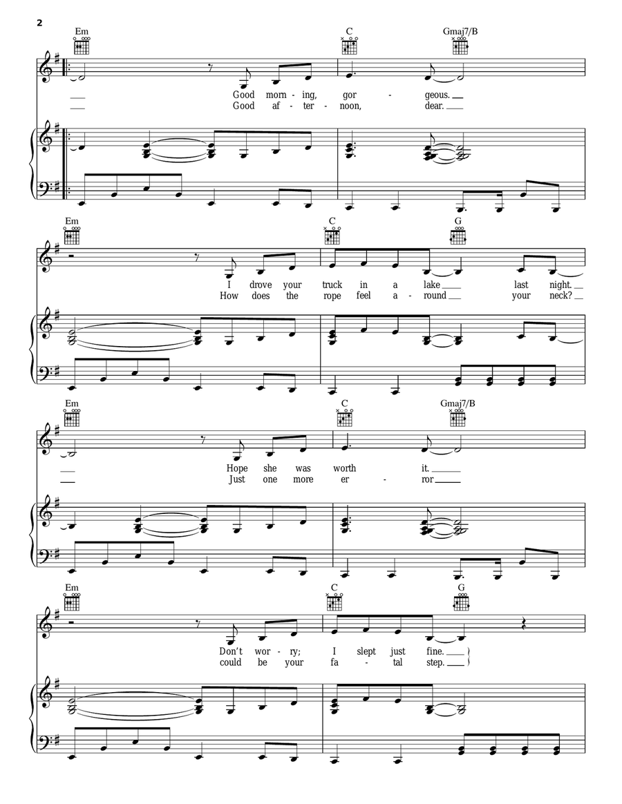 Final Warning Acoustic Guitar scores gallery preview page 2