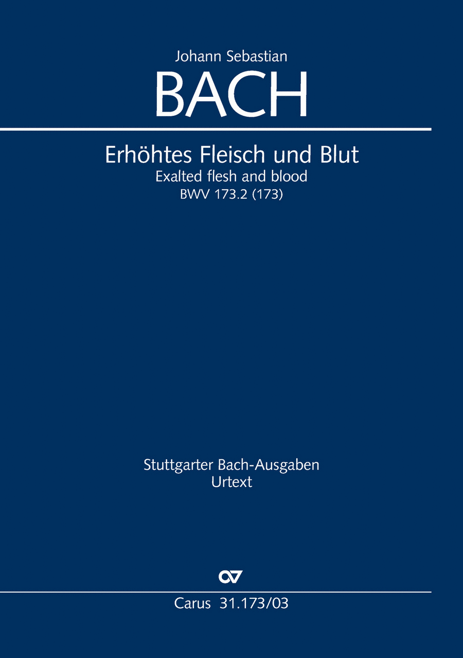 Book cover for Exalted flesh and blood (Erhohtes Fleisch und Blut)