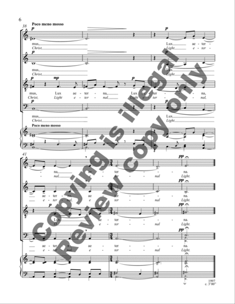 Requiem Motet Requiem Motet 4-Part scores gallery preview page 8