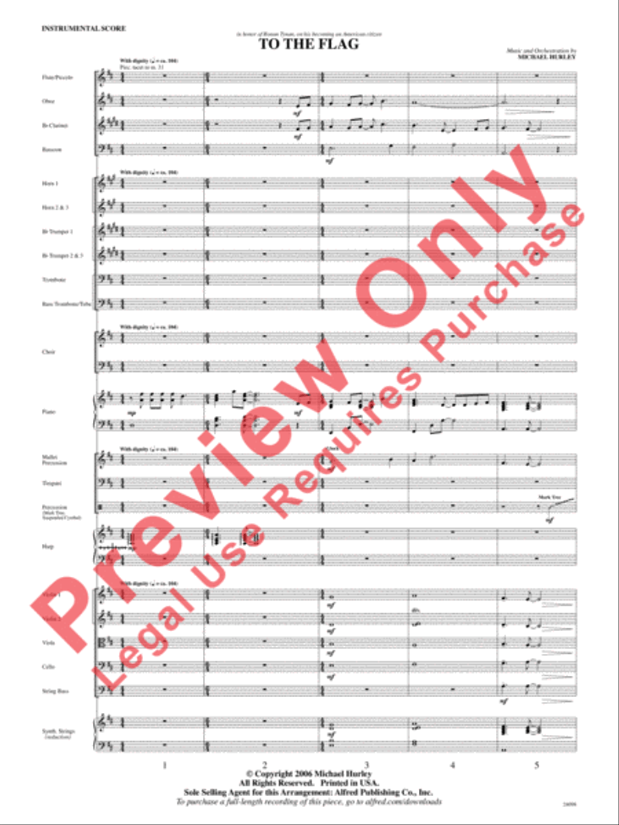 To the Flag To the Flag Choir scores gallery preview page 2
