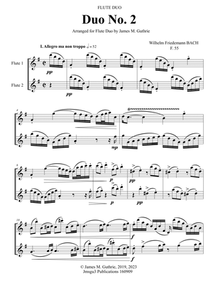 WF Bach: Duet No. 2 for Flute Duo