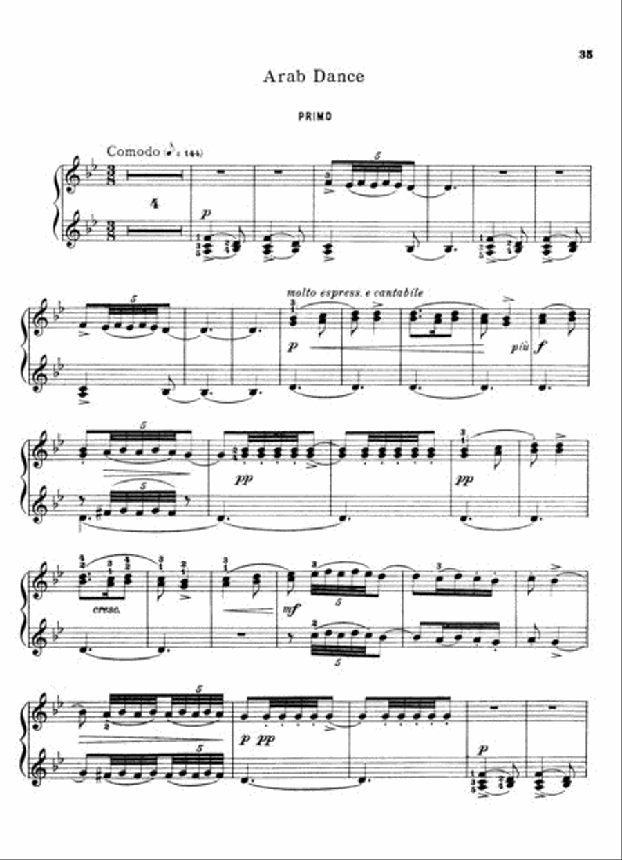 The Nutcracker Suite, Op. 71a 1 Piano, 4-Hands scores gallery preview page 3