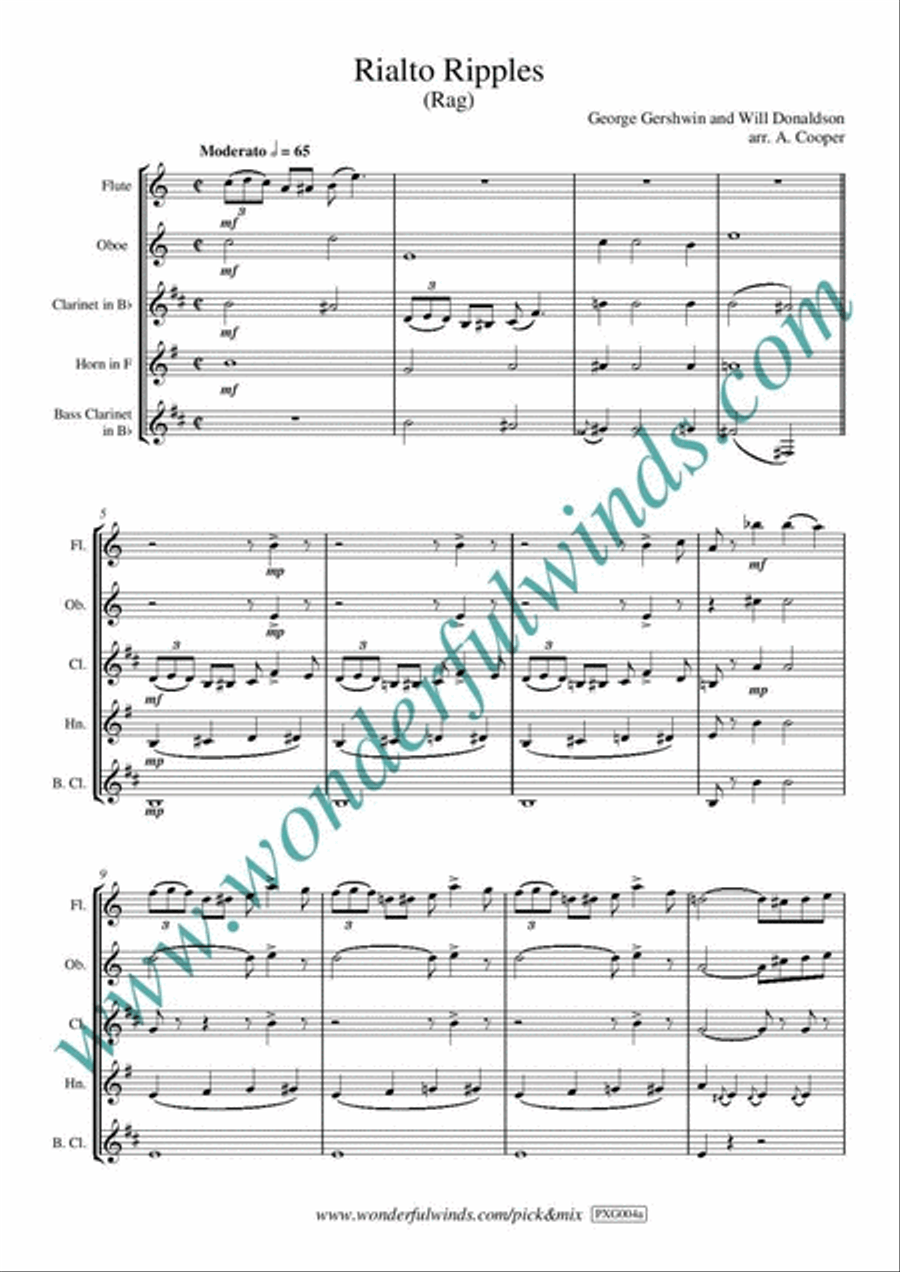 Rialto Ripples Woodwind Quintet scores gallery preview page 2