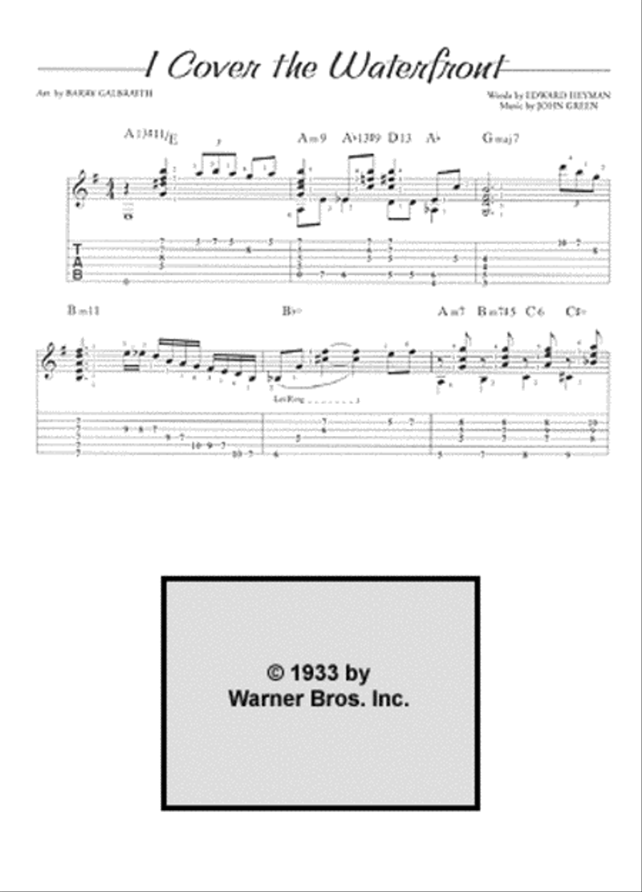 Barry Galbraith Guitar Solos Volume 2 Electric Guitar scores gallery preview page 3
