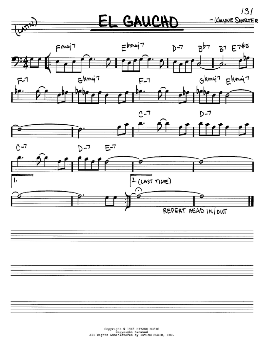 El Gaucho Piano scores gallery preview page 1