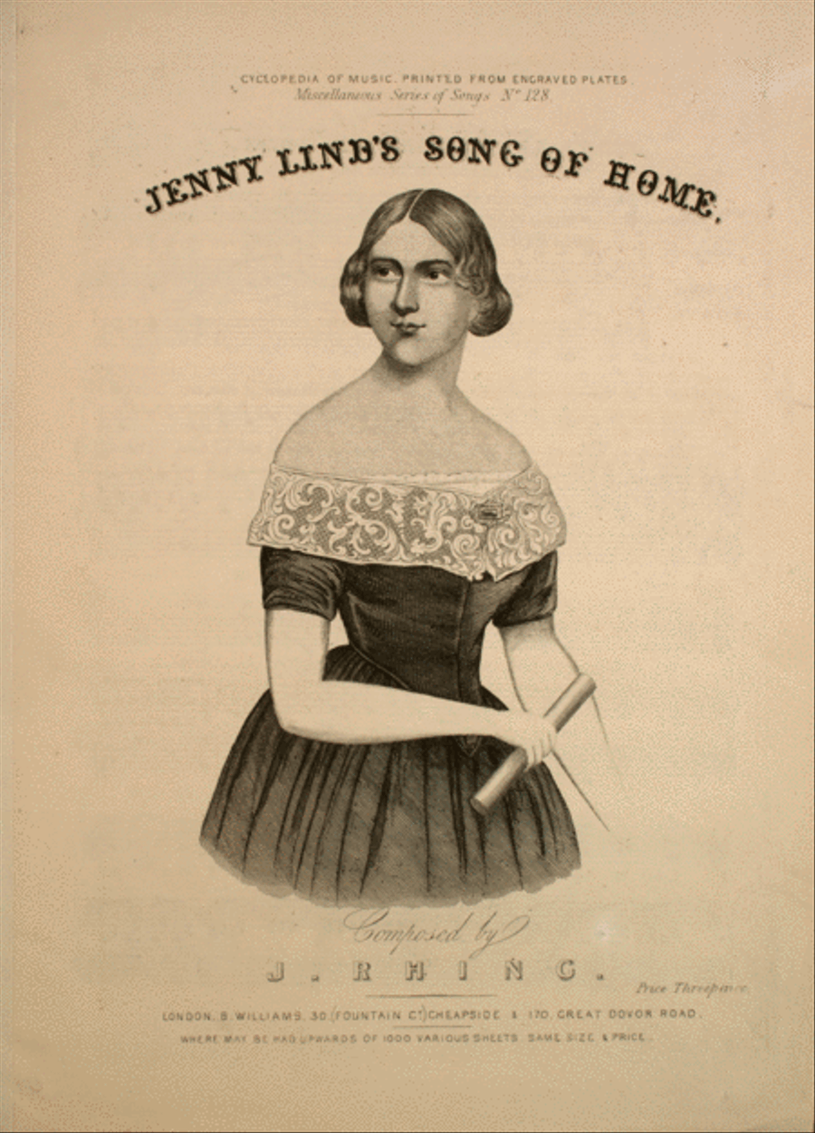 Jenny Lind's Song of Home Voice scores gallery preview page 1