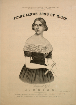 Book cover for Jenny Lind's Song of Home
