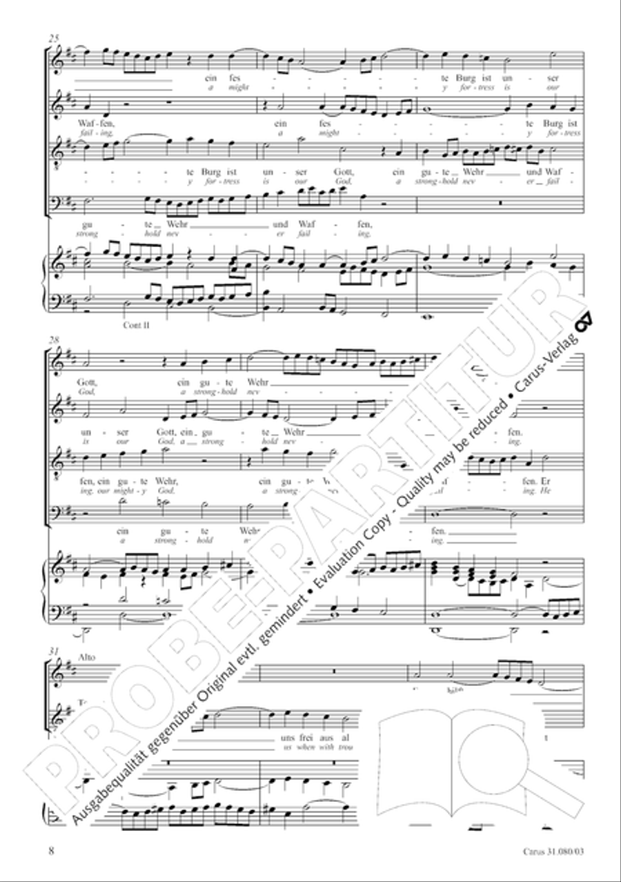 A mighty fortress is our God (Ein feste Burg ist unser Gott) A mighty fortress is our God (Ein feste Burg ist unser Gott) 4-Part scores gallery preview page 8