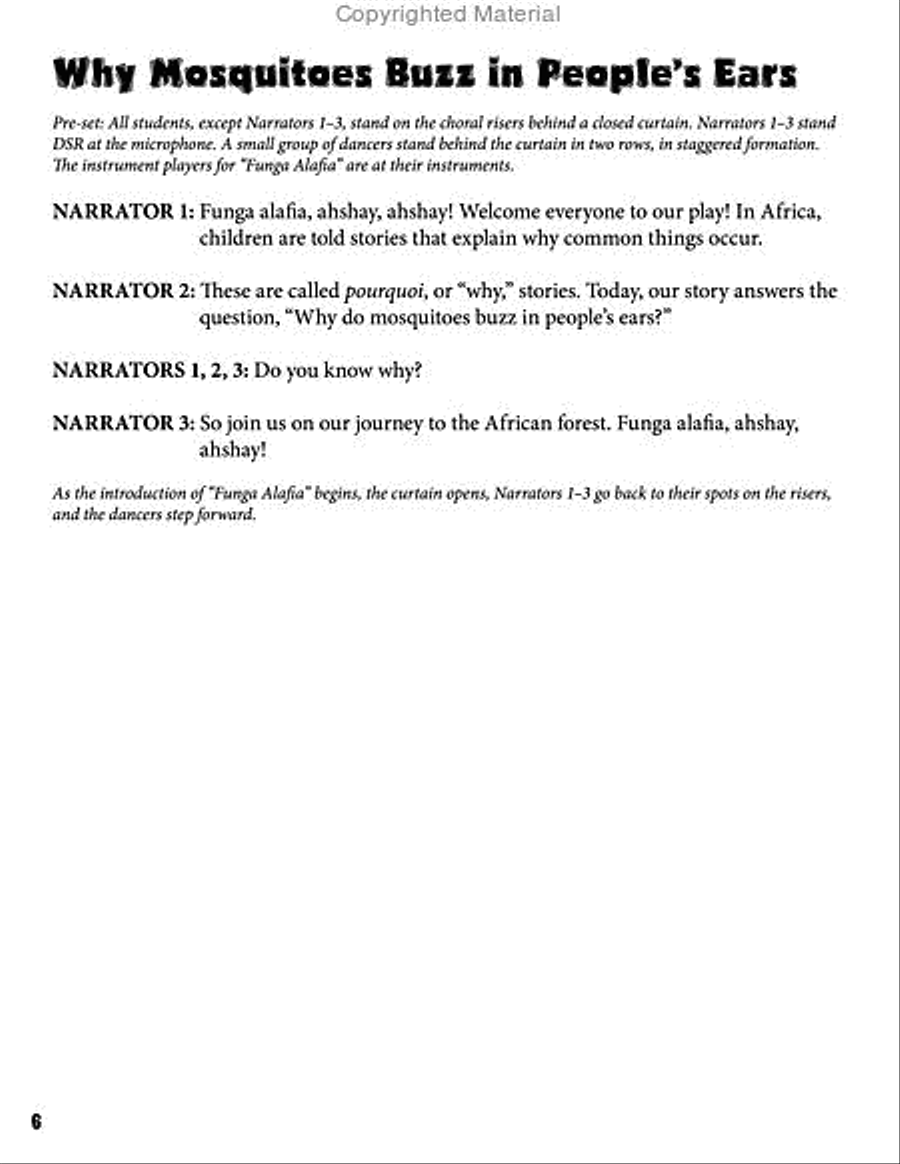 Why Mosquitoes Buzz in People’s Ears Unison Choir scores gallery preview page 4