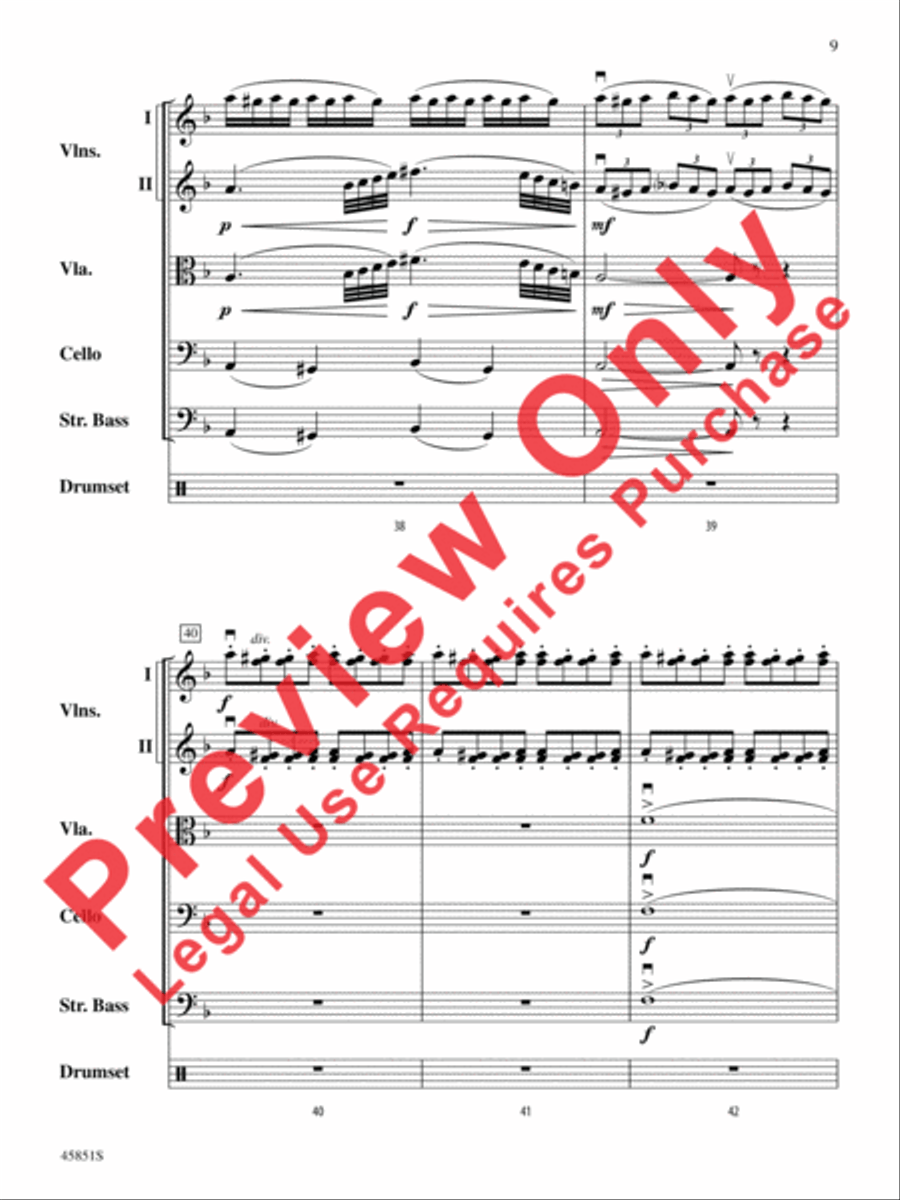 A Halloween Thriller String Orchestra scores gallery preview page 9