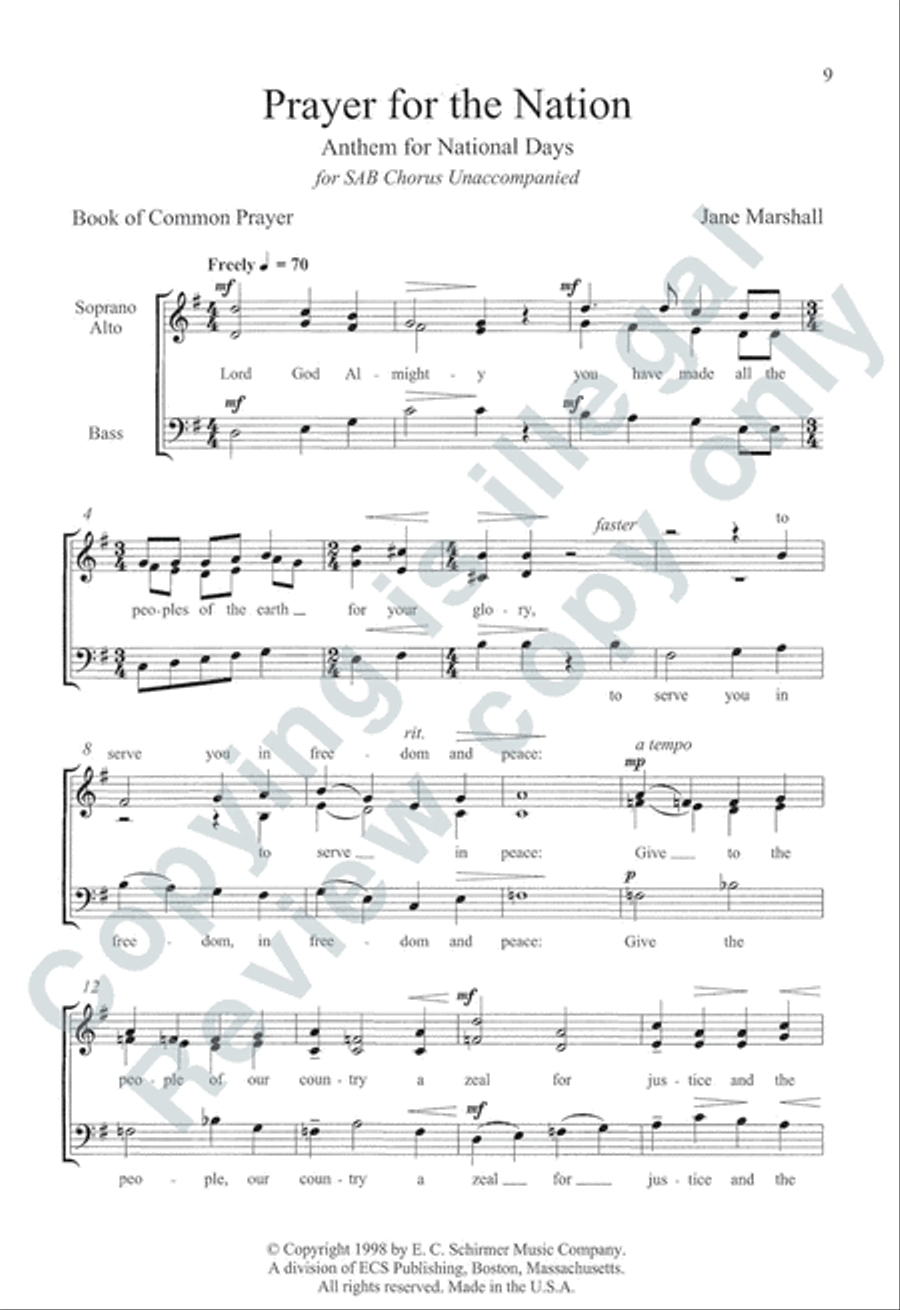 Somerset Anthem Books, Volume VII (Holidays) 3-Part scores gallery preview page 5