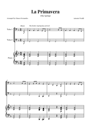 La Primavera (The Spring) by Vivaldi - Tuba Duet and Piano