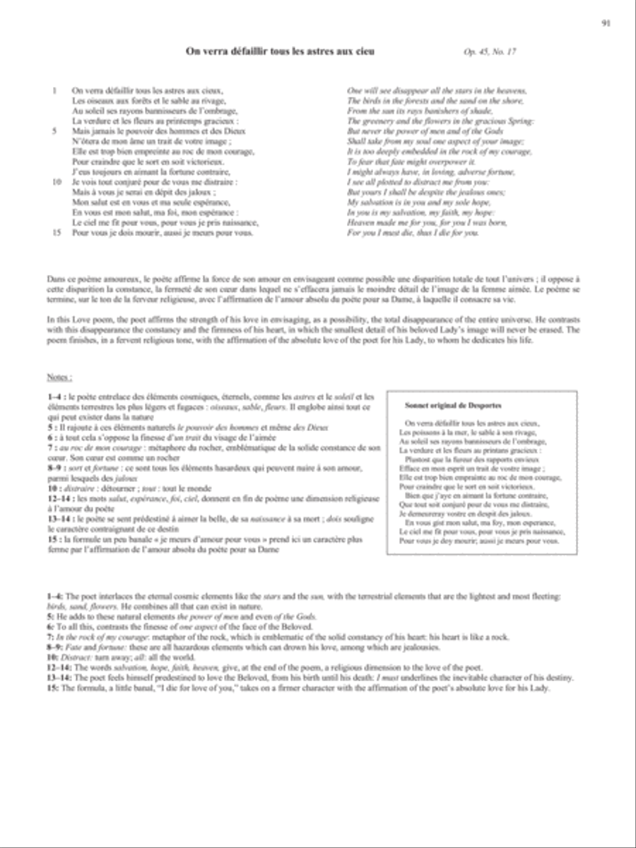 Op. 45, No. 17: On verra d√©faillir tous les astres aux cieu from Songs of Gouvy, V2 Voice Solo scores gallery preview page 1