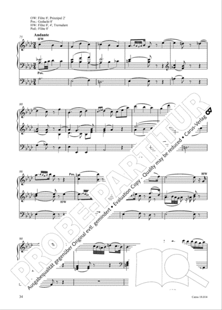 W. A. Mozart: Three organ works Organ scores gallery preview page 35