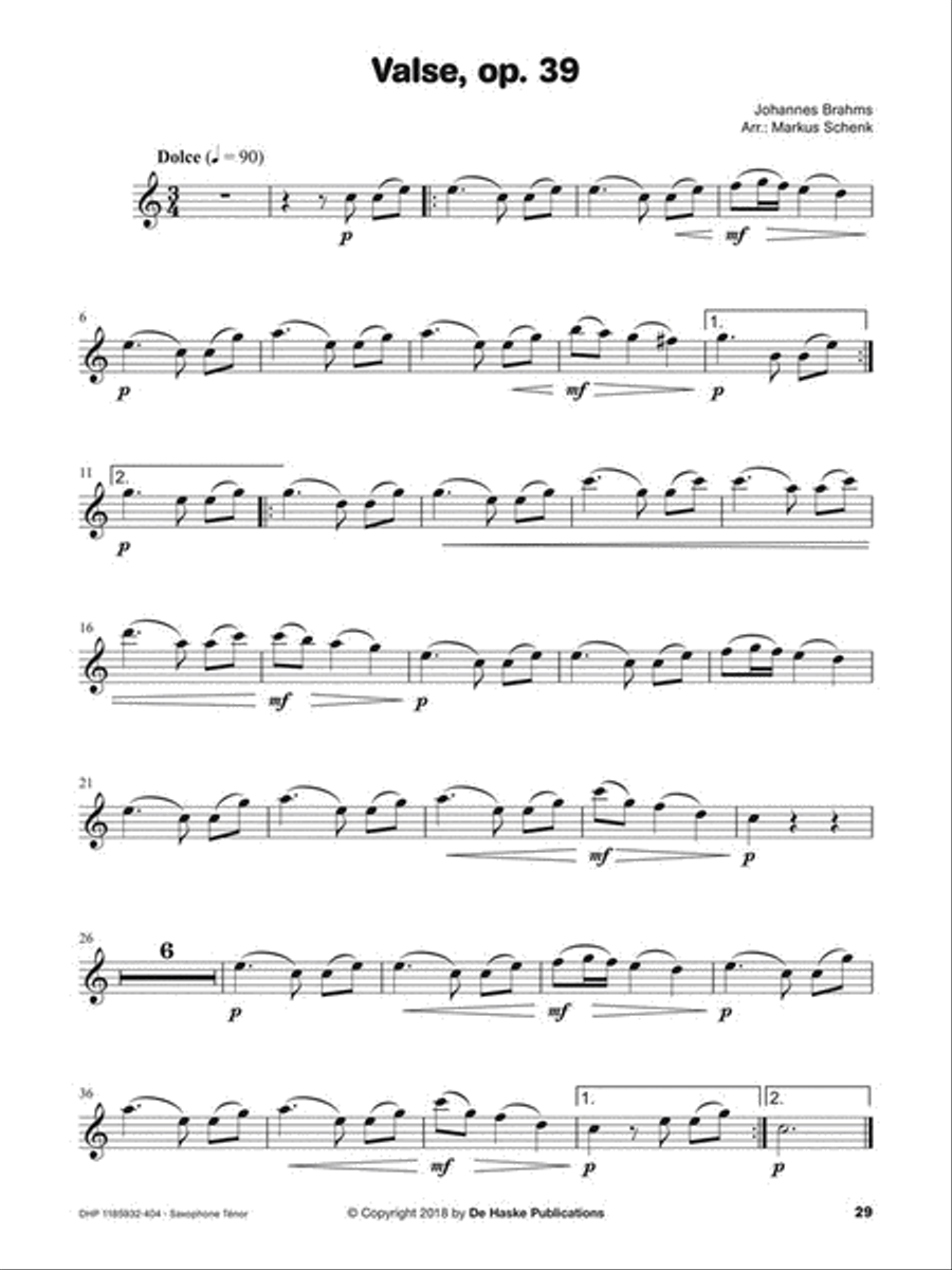Écouter, lire & jouer - Les Grands Classiques Tenor Saxophone scores gallery preview page 5