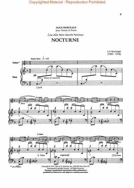 2 Morceaux: Nocturne and Cortège