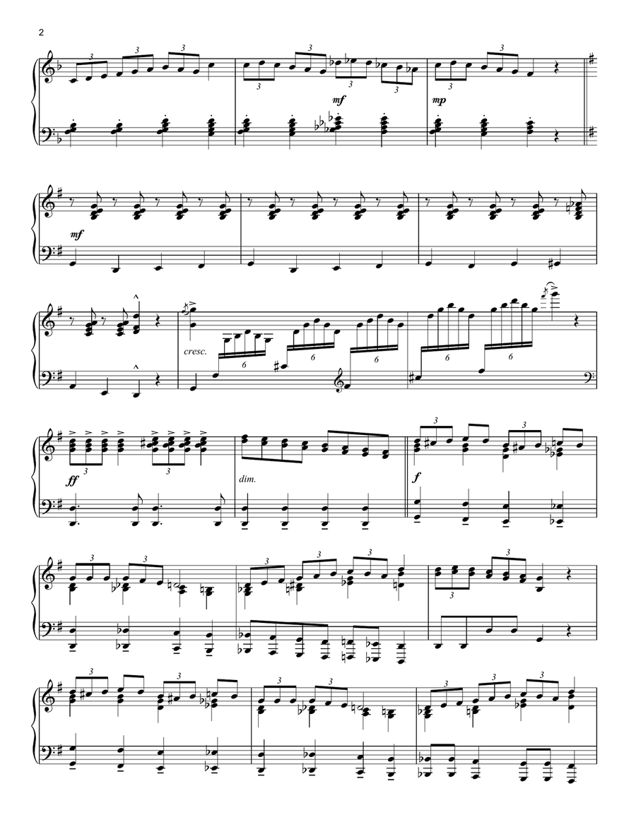 Bibbidi-Bobbidi-Boo (The Magic Song) (from Cinderella) Piano Solo scores gallery preview page 2