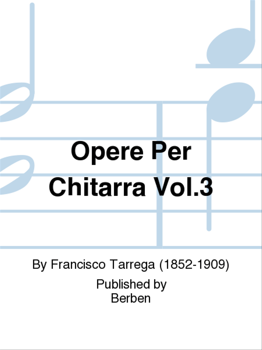 Opere Per Chitarra Vol. 3 Chamber Music scores gallery preview page 1