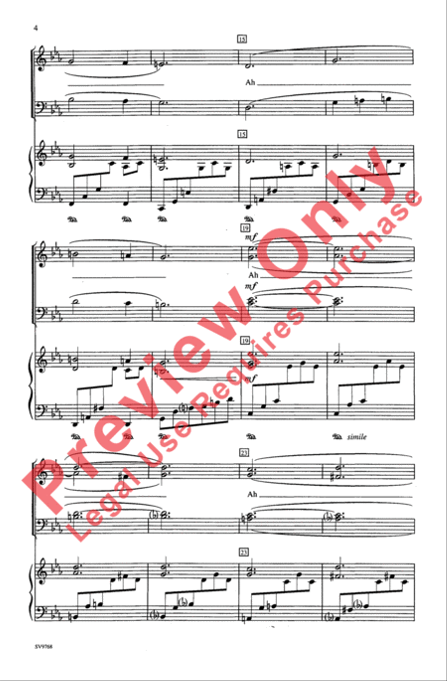 Chopin Prelude 4-Part scores gallery preview page 4