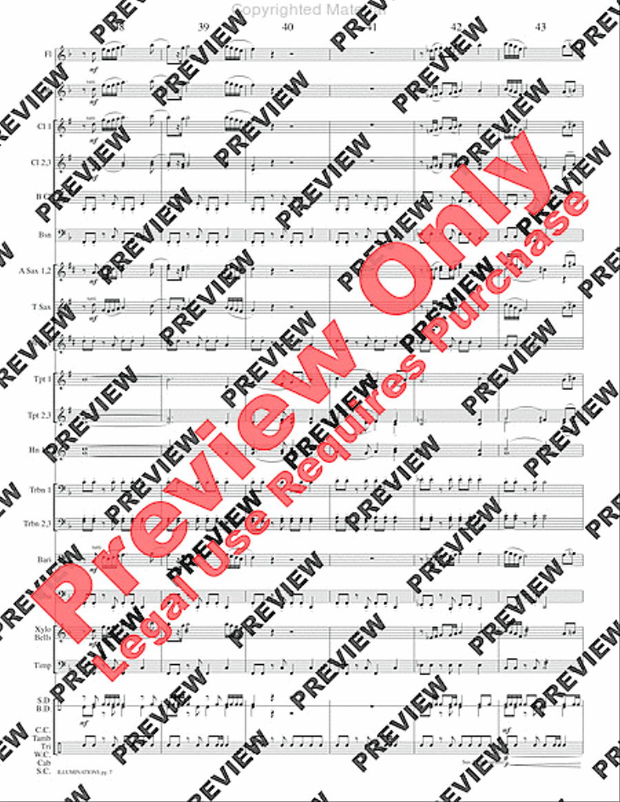 Illuminations Concert Band scores gallery preview page 10