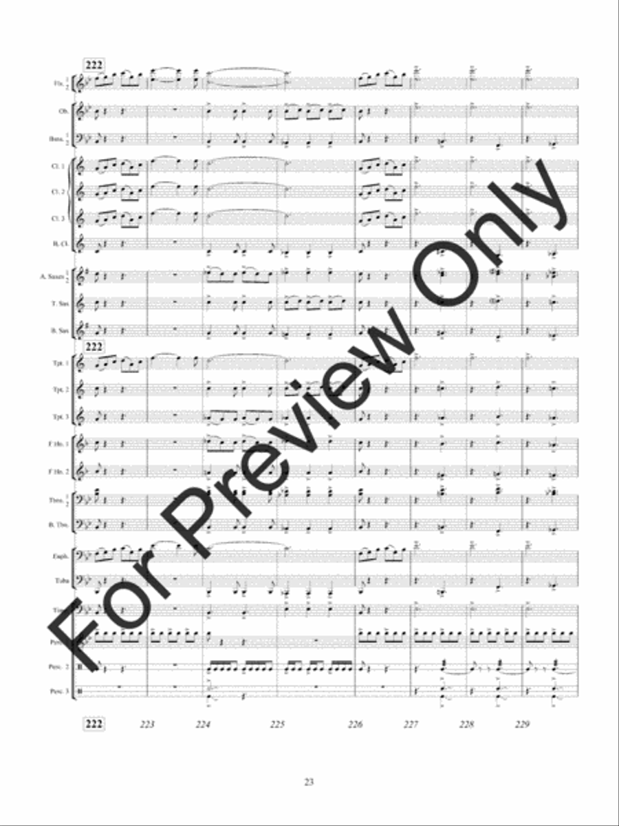 American Hymn Tune Sketches Concert Band scores gallery preview page 26