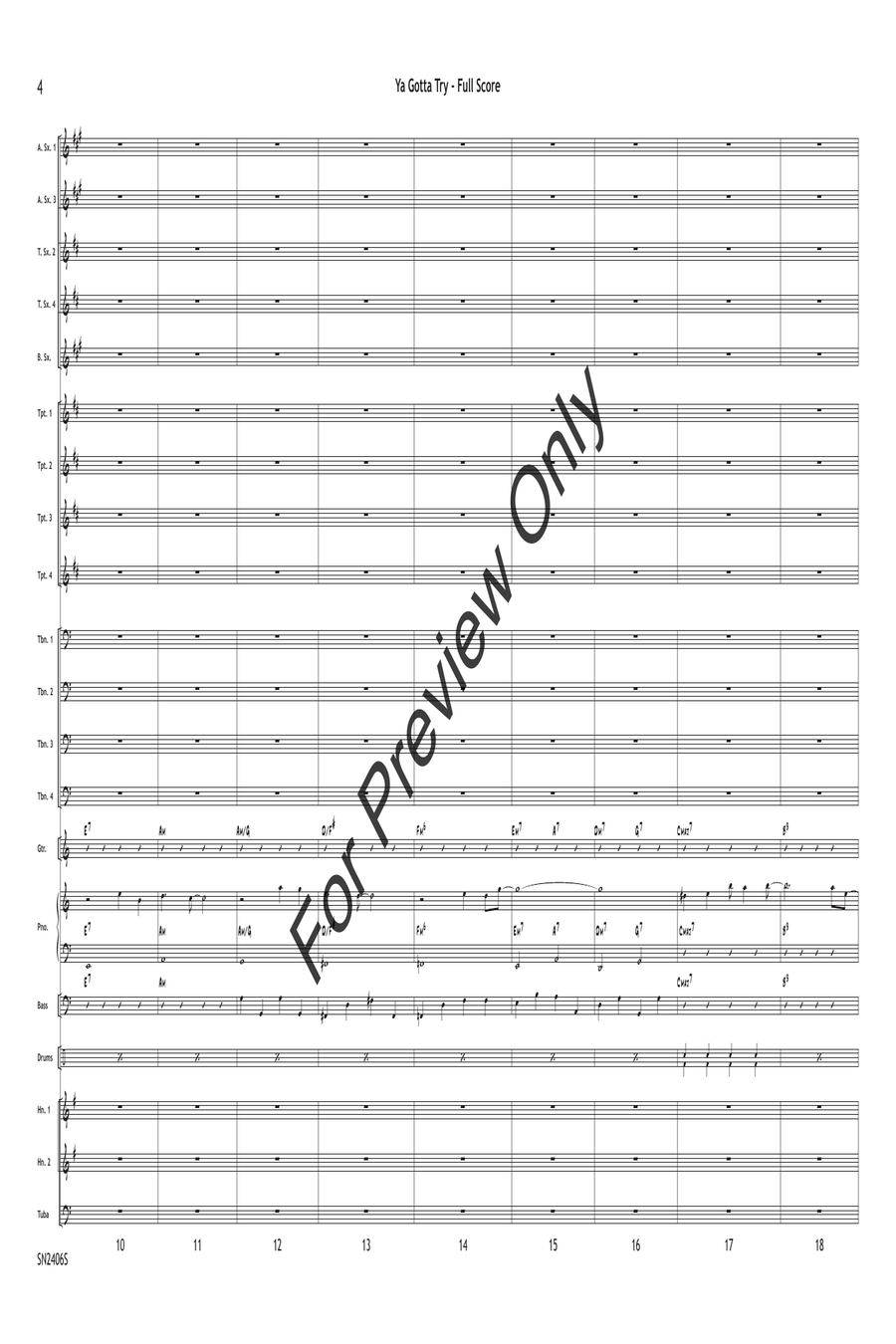 Ya Gotta Try Jazz Ensemble scores gallery preview page 5