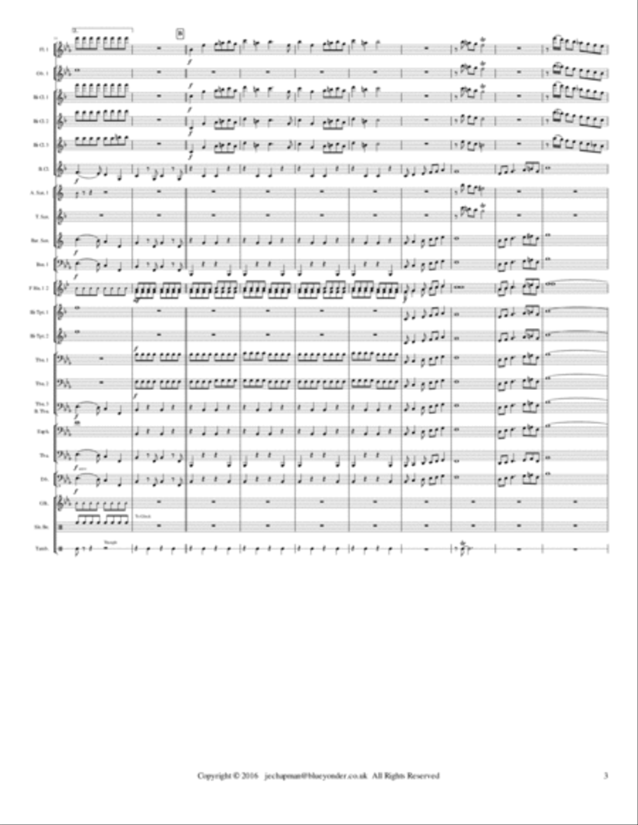 Christmas Carillon for Concert Band Concert Band scores gallery preview page 3