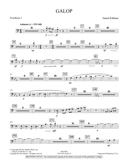 Galop - Trombone 1