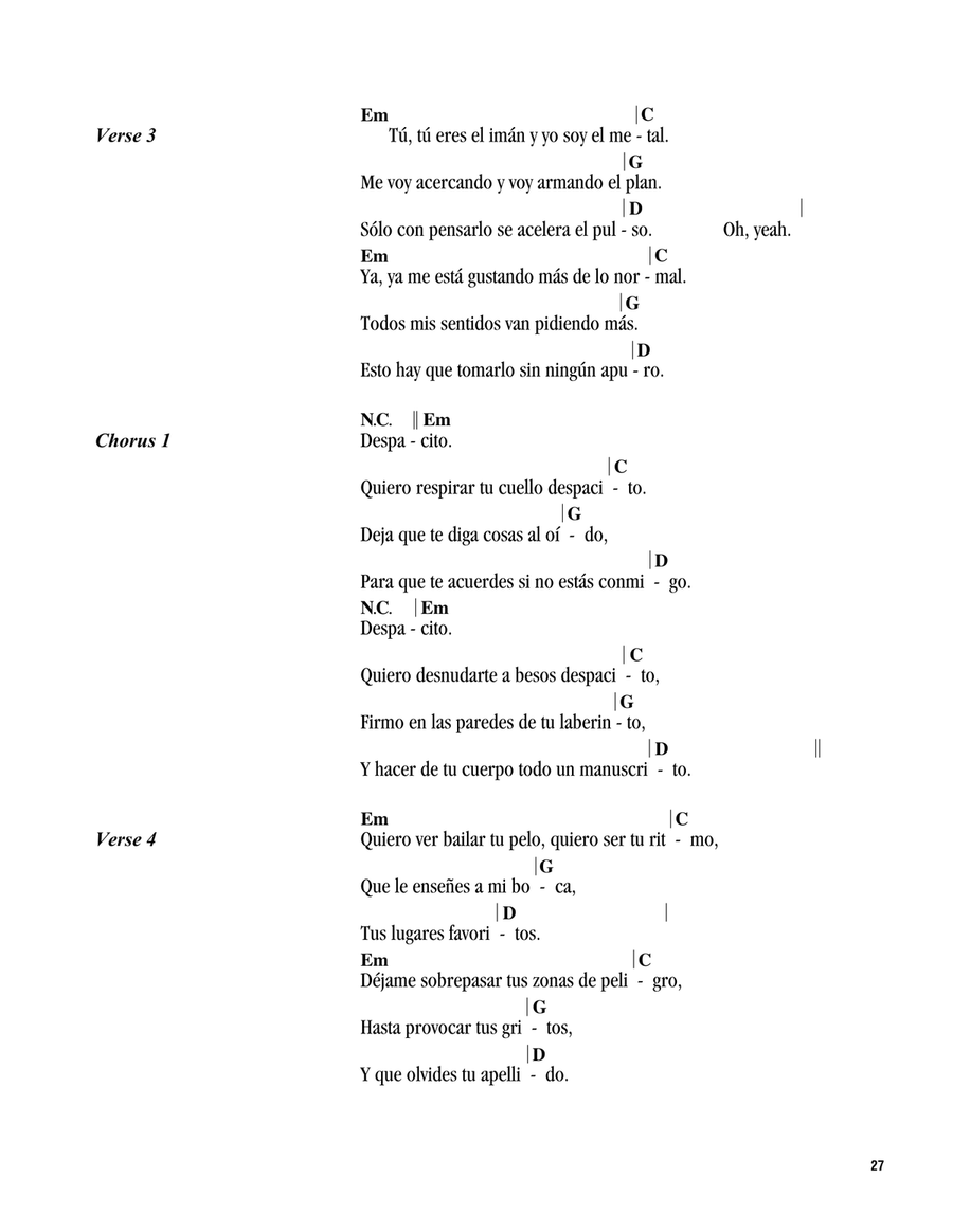 Despacito Despacito Acoustic Guitar scores gallery preview page 2