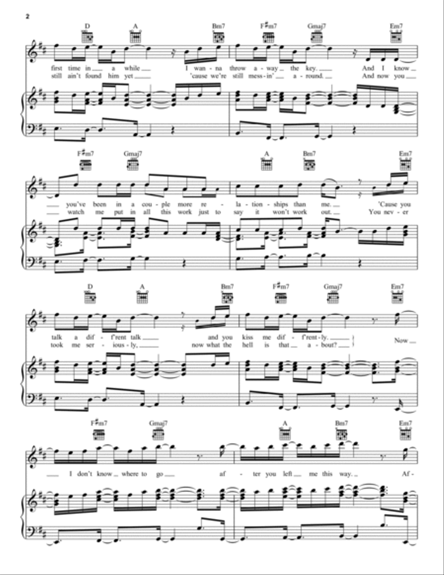 Boy Piano, Vocal, Guitar scores gallery preview page 2