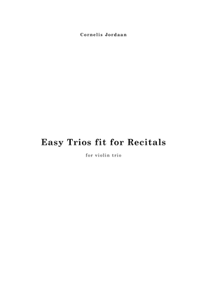 Book cover for Easy Trios fit for Recitals, for violin trio