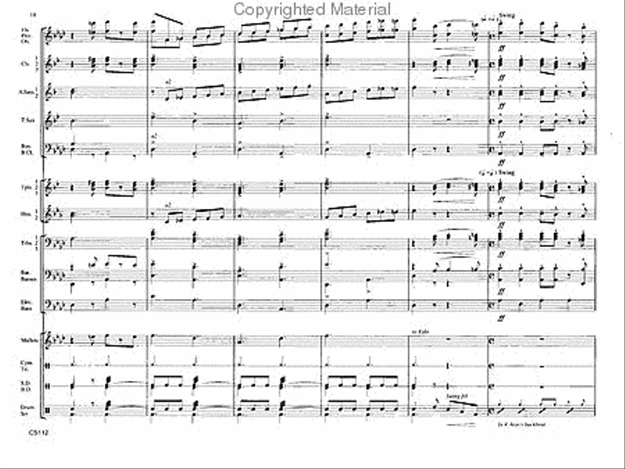 Alexander's Ragtime Band Alexander's Ragtime Band Concert Band scores gallery preview page 18