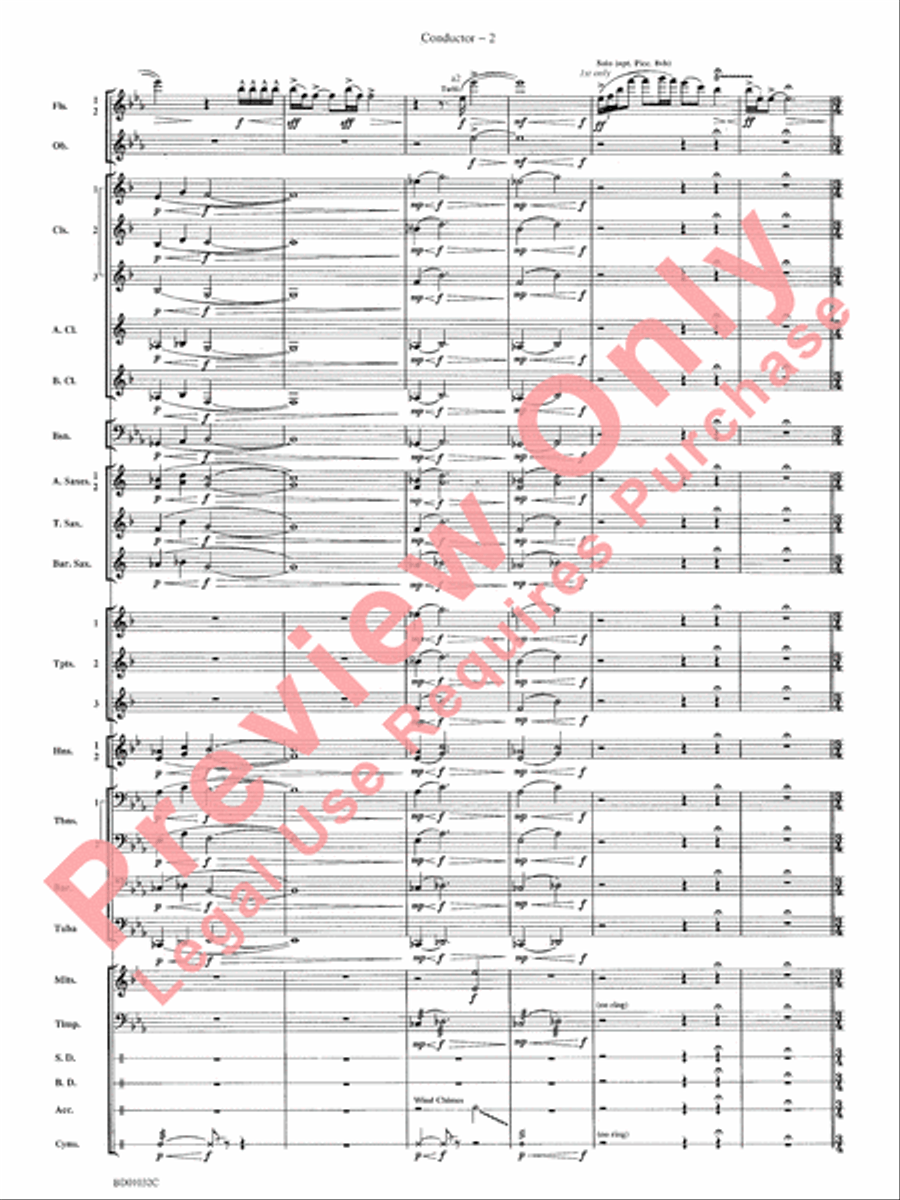 The Gathering of the Yeomen Concert Band scores gallery preview page 5
