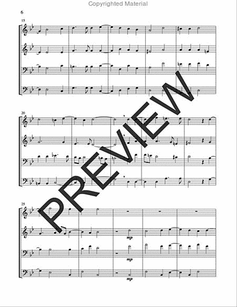 Two Renaissance Motets for Brass Quartet - Volume 1 Brass Quartet scores gallery preview page 6