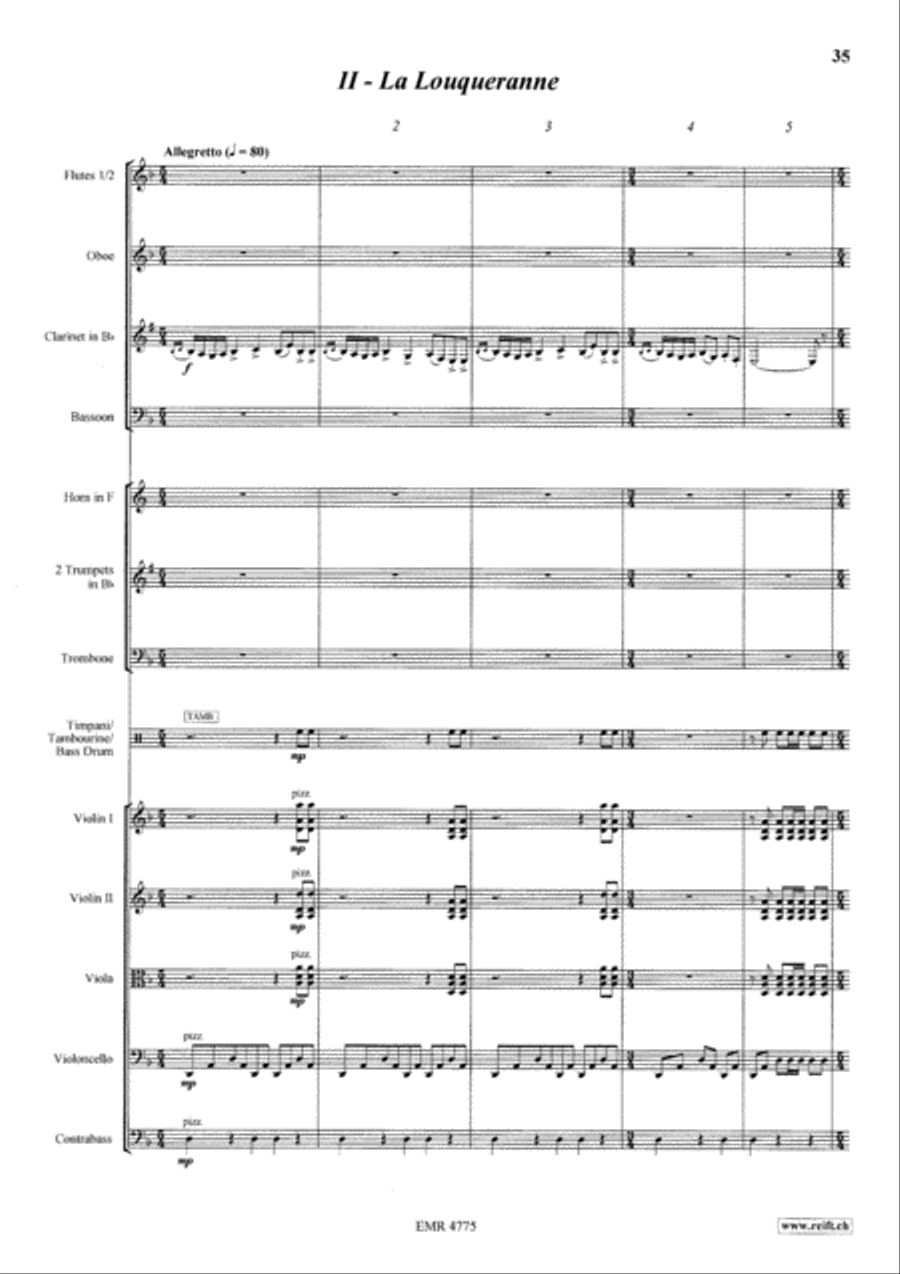 Danses Valaisannes Orchestra scores gallery preview page 6