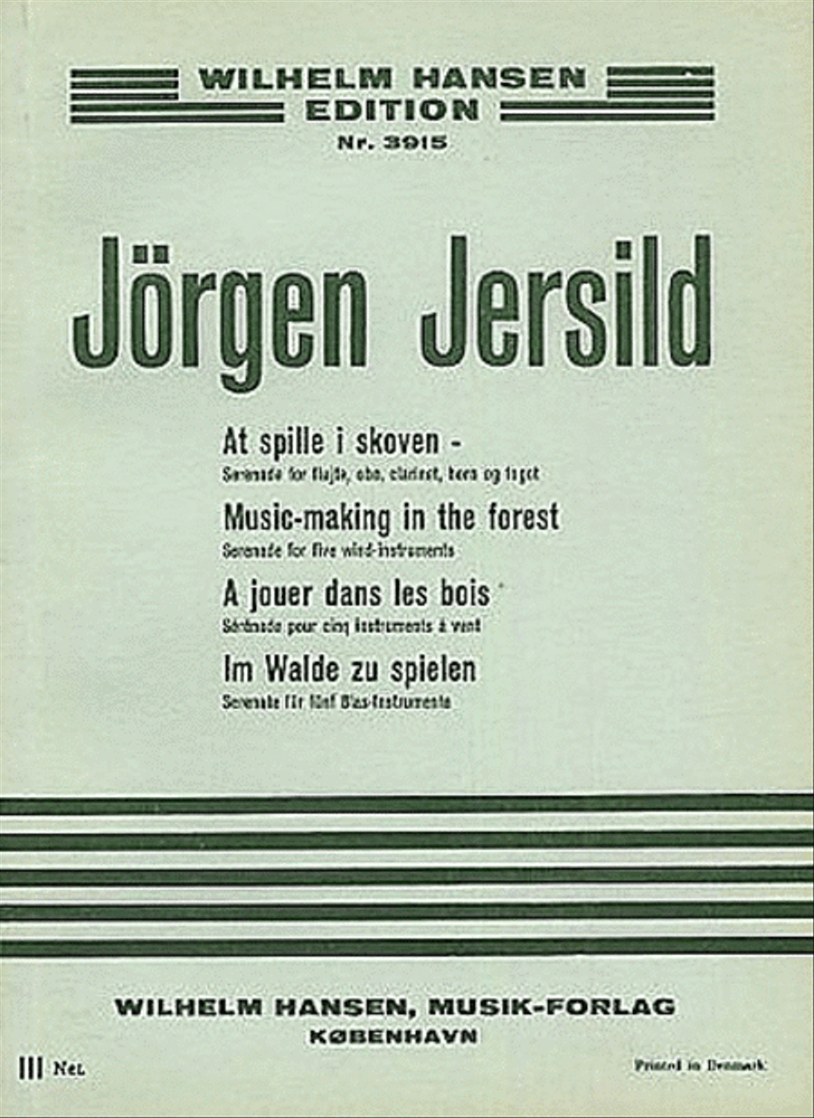 Jorgen Jersild: Music-Making in the Forest Woodwind Quintet scores gallery preview page 1