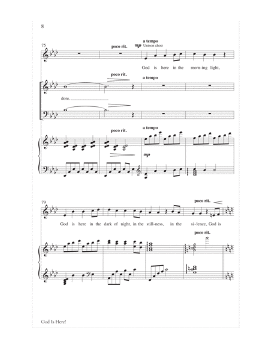 God Is Here! Children's Choir scores gallery preview page 8