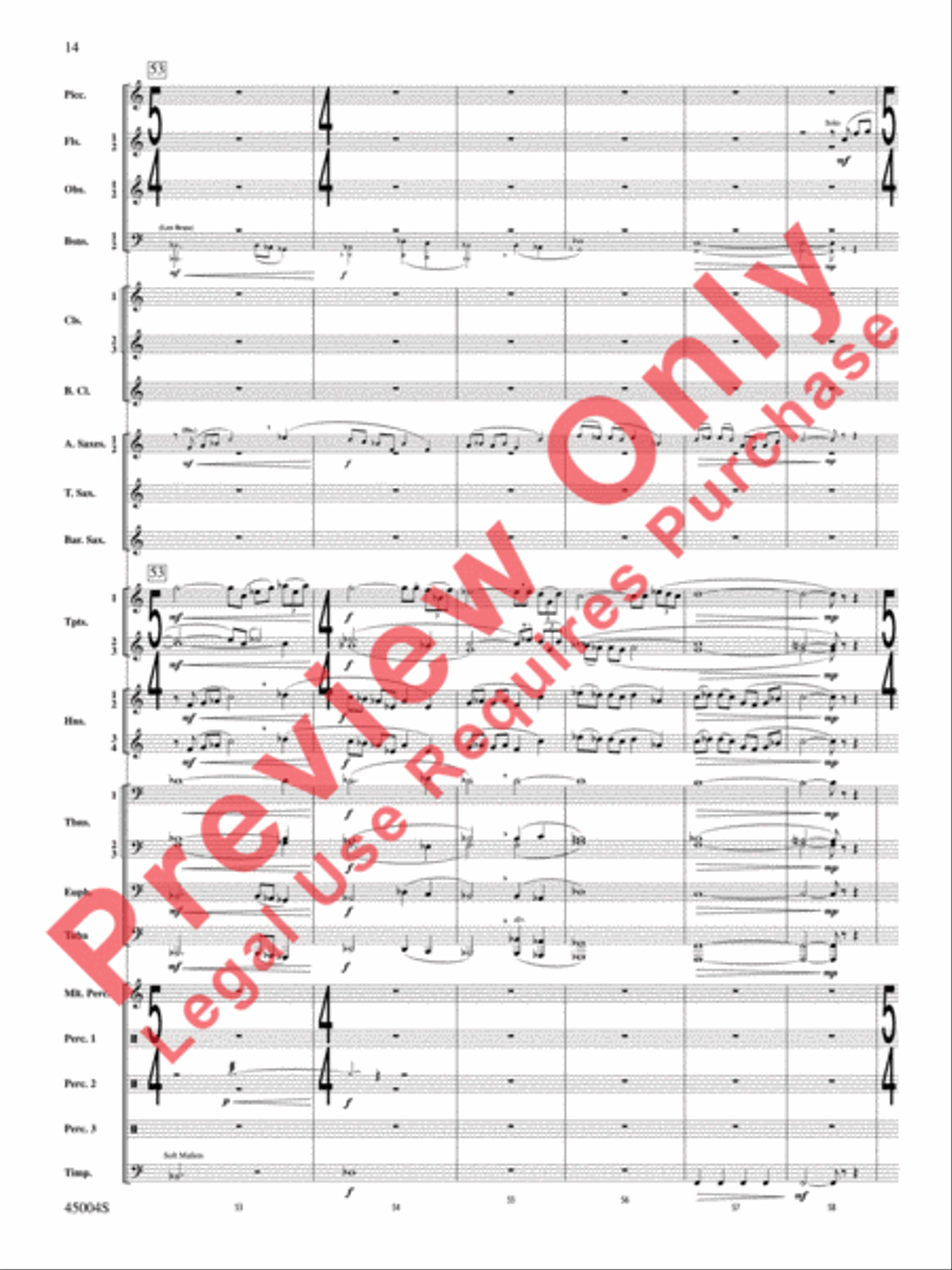 Red Rock Mountain Concert Band scores gallery preview page 15