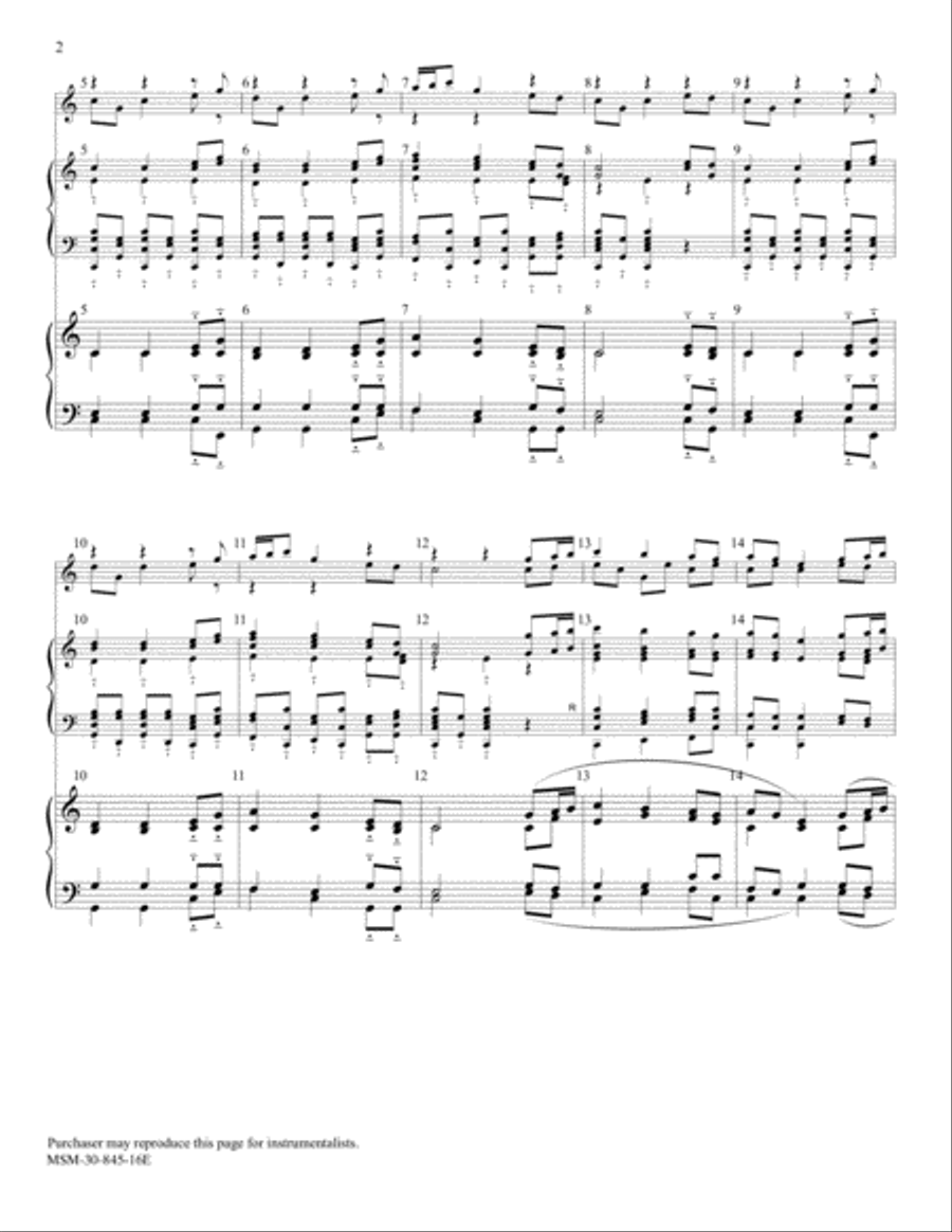Nettleton Choir scores gallery preview page 2