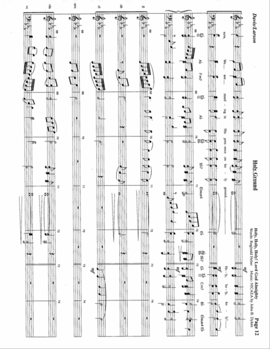 Holy Ground 4-Part scores gallery preview page 13