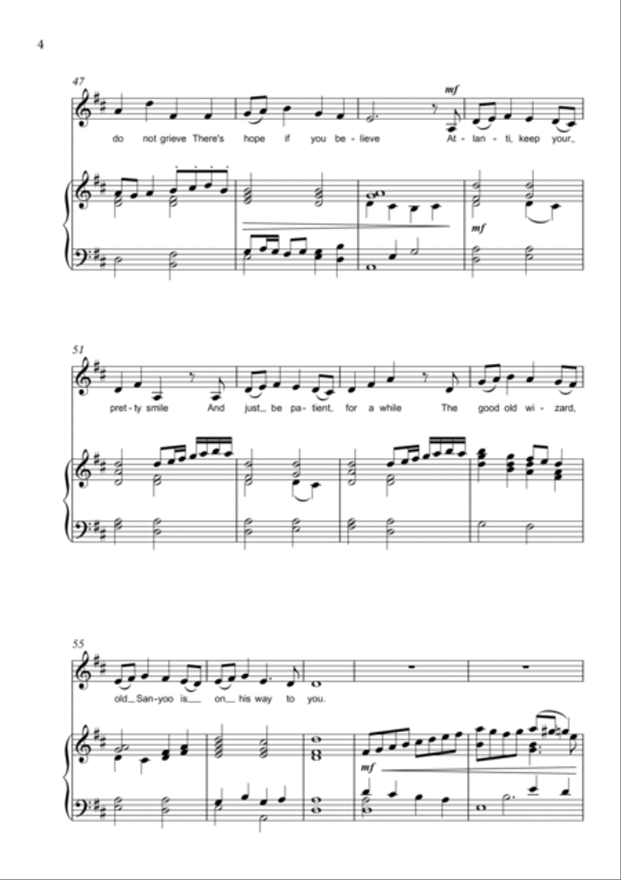 The Witch of Woccabocca - Atlanti the Fairy Queen Voice scores gallery preview page 4